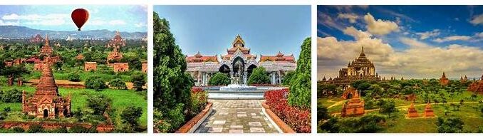 Attractions in Bagan, Myanmar